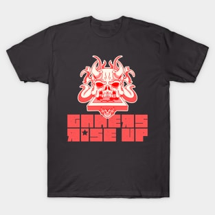 Gamers Rise Up Demon Skull Controller T-Shirt